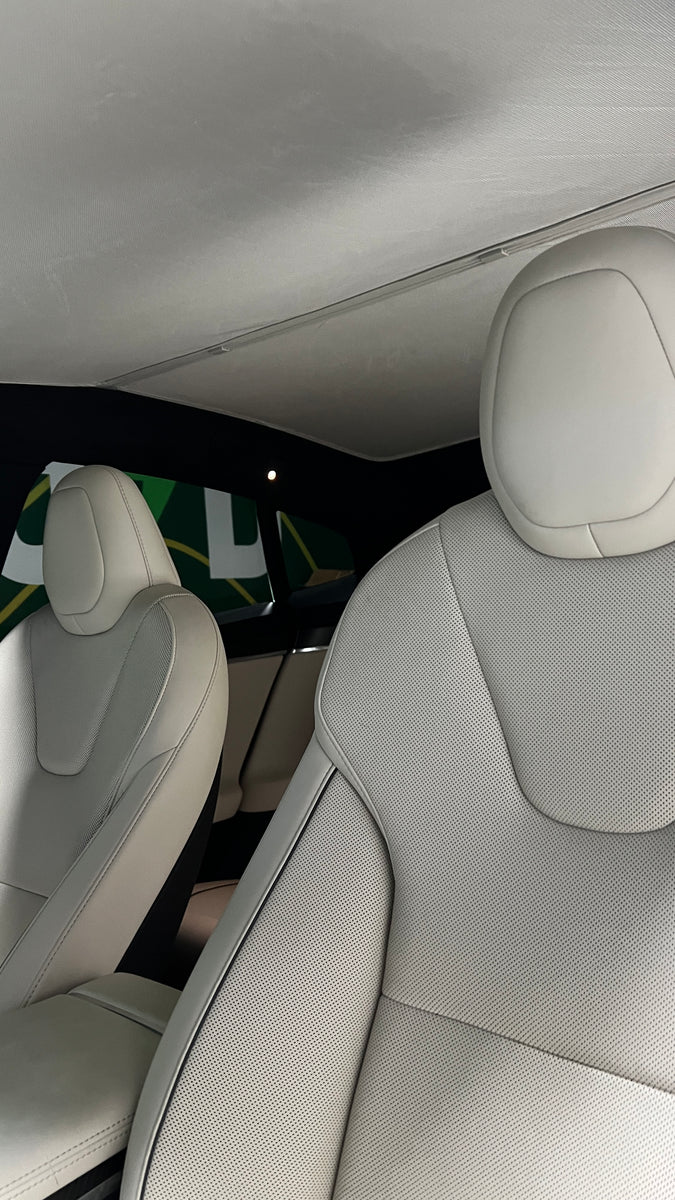 Model S Double-Layered Beige Sunroof Shades – Charged AE